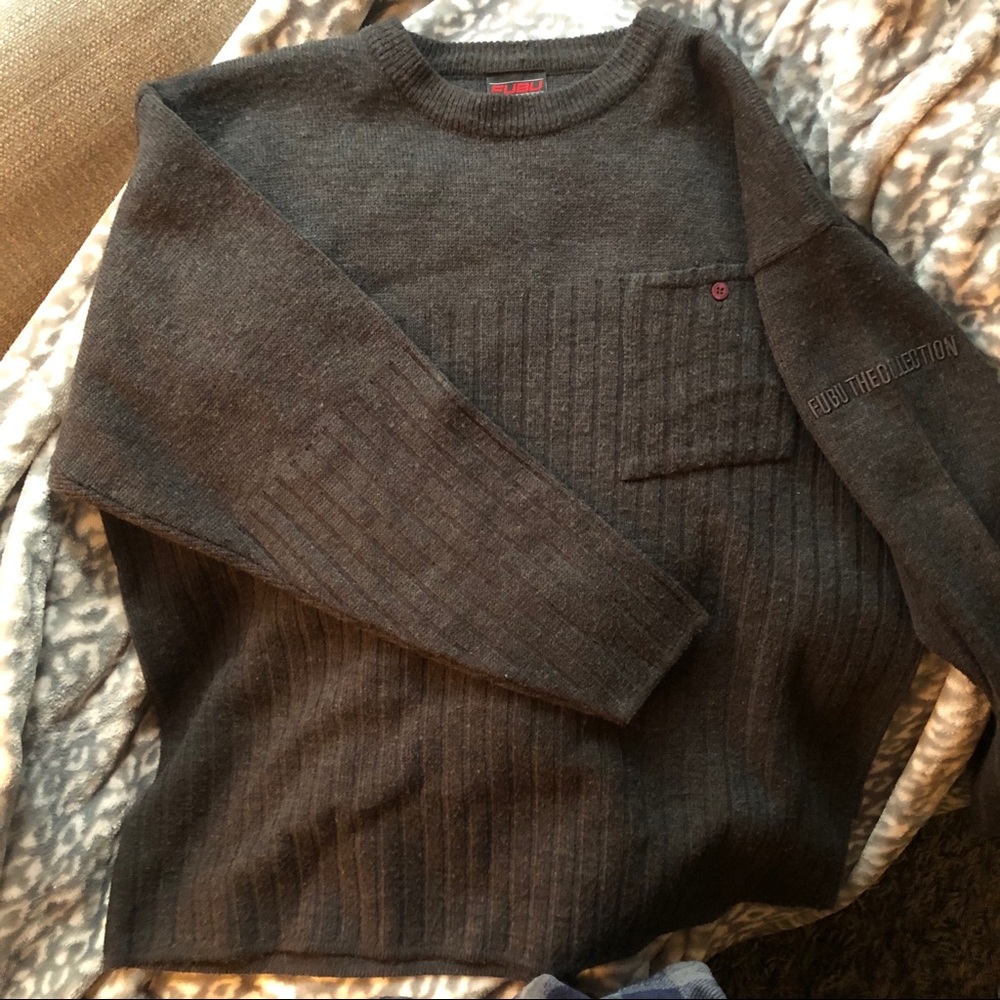 FUBU Vintage Large Crewneck Pullover Sweater